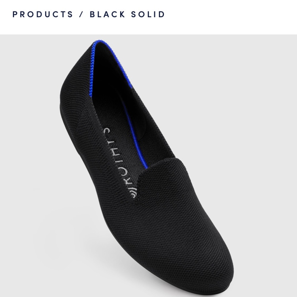 Rothys Black Loafers, NEVER